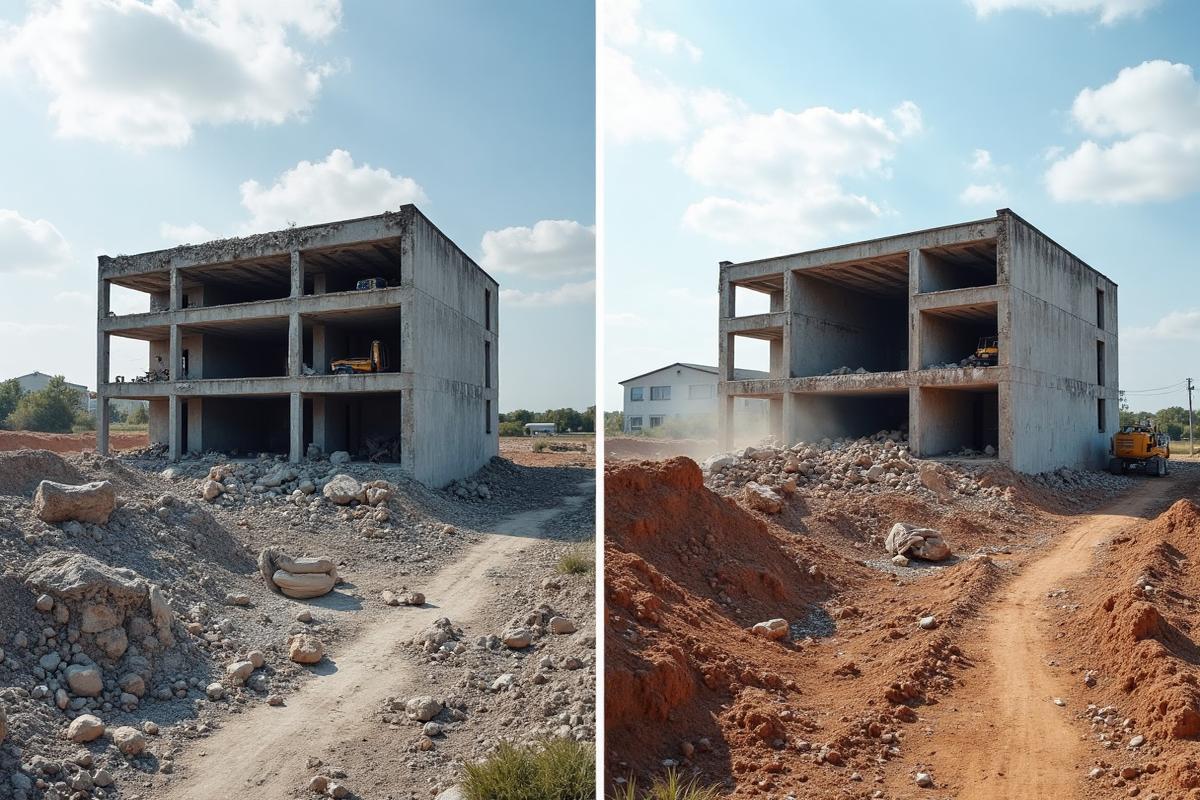 Before demolition in Corona